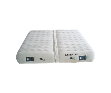 2-in-1 Flocked air bed（built-in elecctric pump）
